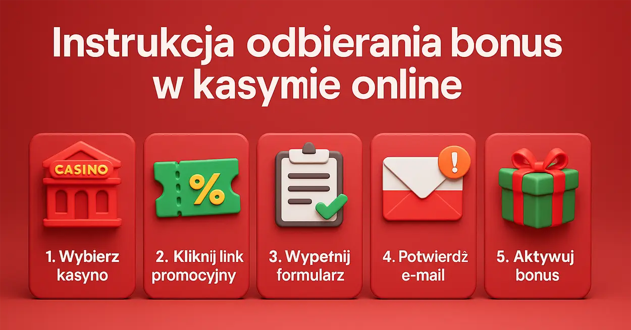 Instrukcja odbierania bonusu w kasynie online